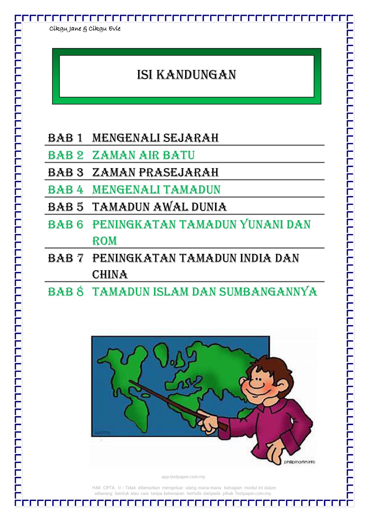 Nota Sejarah Tingkatan 1 Bab 4 Mengenali Tamadun : Sejarah Bab 4 Tg 1 ...